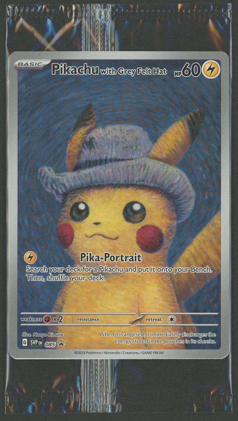 未開封プロモ】Pikachu with Grey Felt Hat 085/SVPEN(英語版:ゴッホ