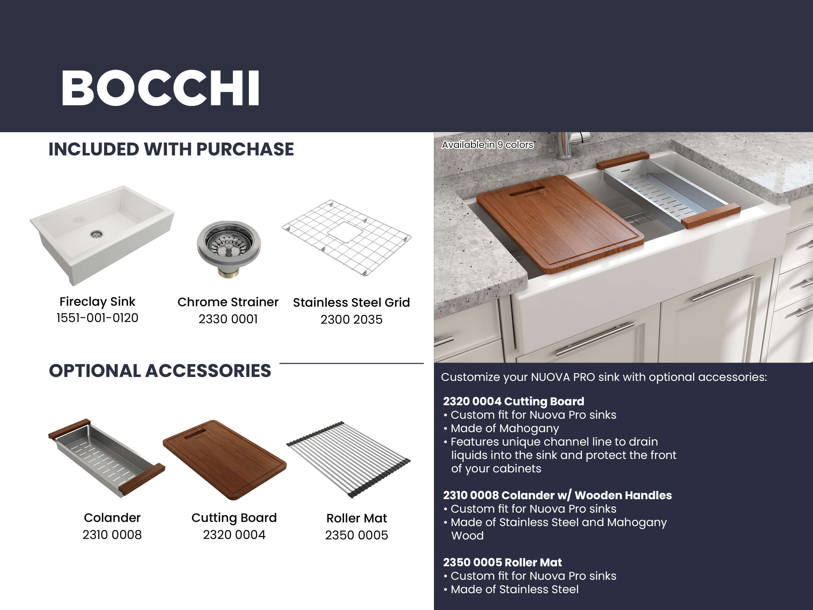 NUOVA PRO 34 Farmhouse Short Apron Front Fireclay 34