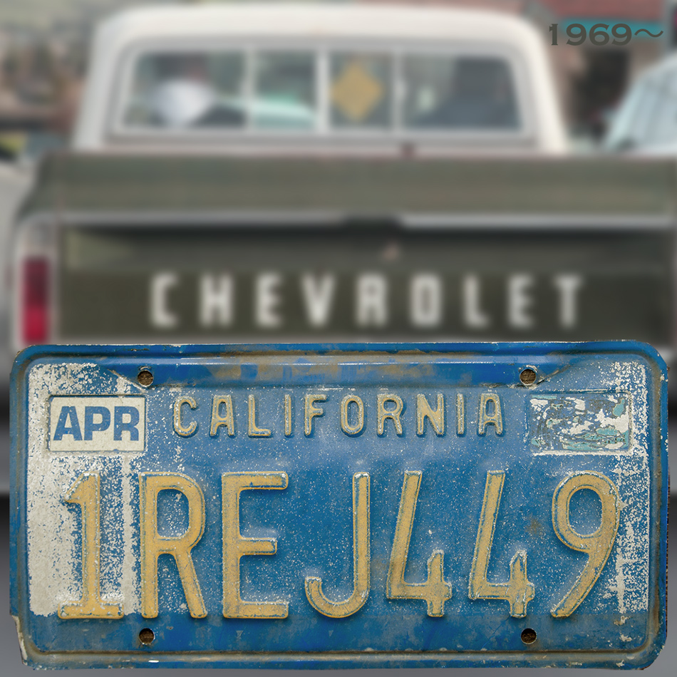 アメリカ カリフォルニア州 1969年〜 ナンバープレート・カー