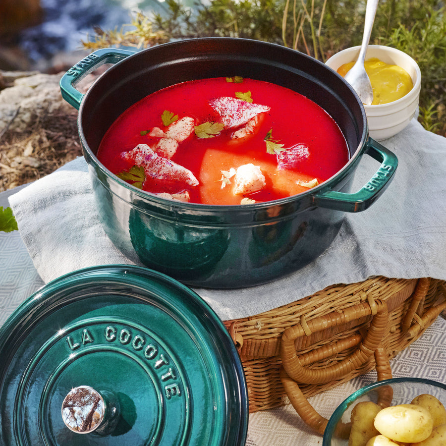 Staub Dutch Oven - 4-qt Cast Iron Cocotte - Turquoise – Cutlery