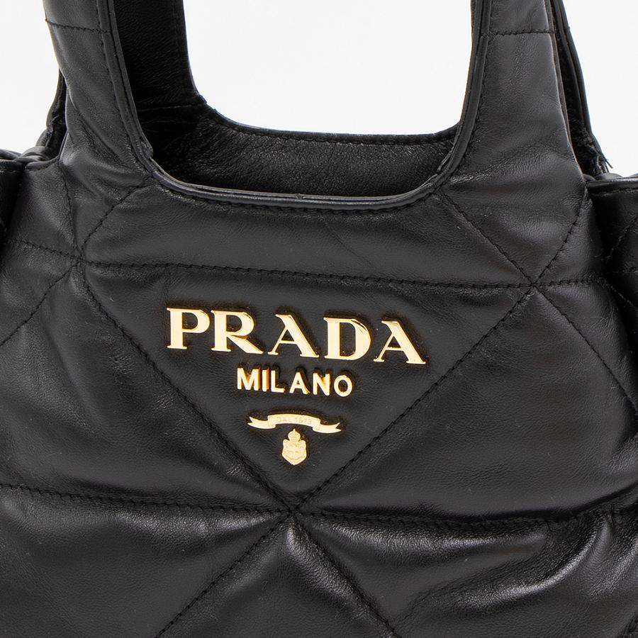 PRADA（プラダ） トートバッグ ブラック 1BG451 2DF0 F0002 OOO NAPPA