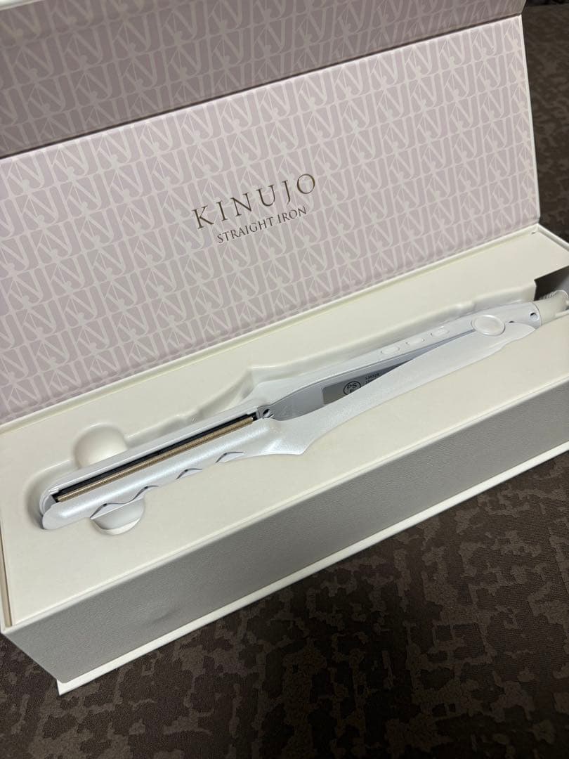 KINUJO ストレートアイロン ホワイトLM225 KINUJO（絹女） ヘアアイロン LM225 ストレートアイロン 公式 シルク