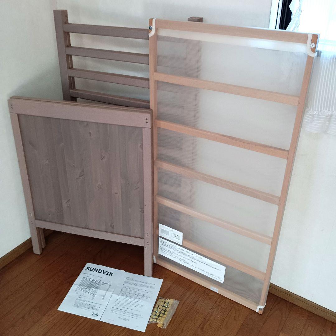 SUNDVIK スンドヴィーク ベビーベッド IKEA イケア チャイルド SUNDVIK スンドヴィーク ベビーベッド, ホワイト, 60x120 cm - IKEA