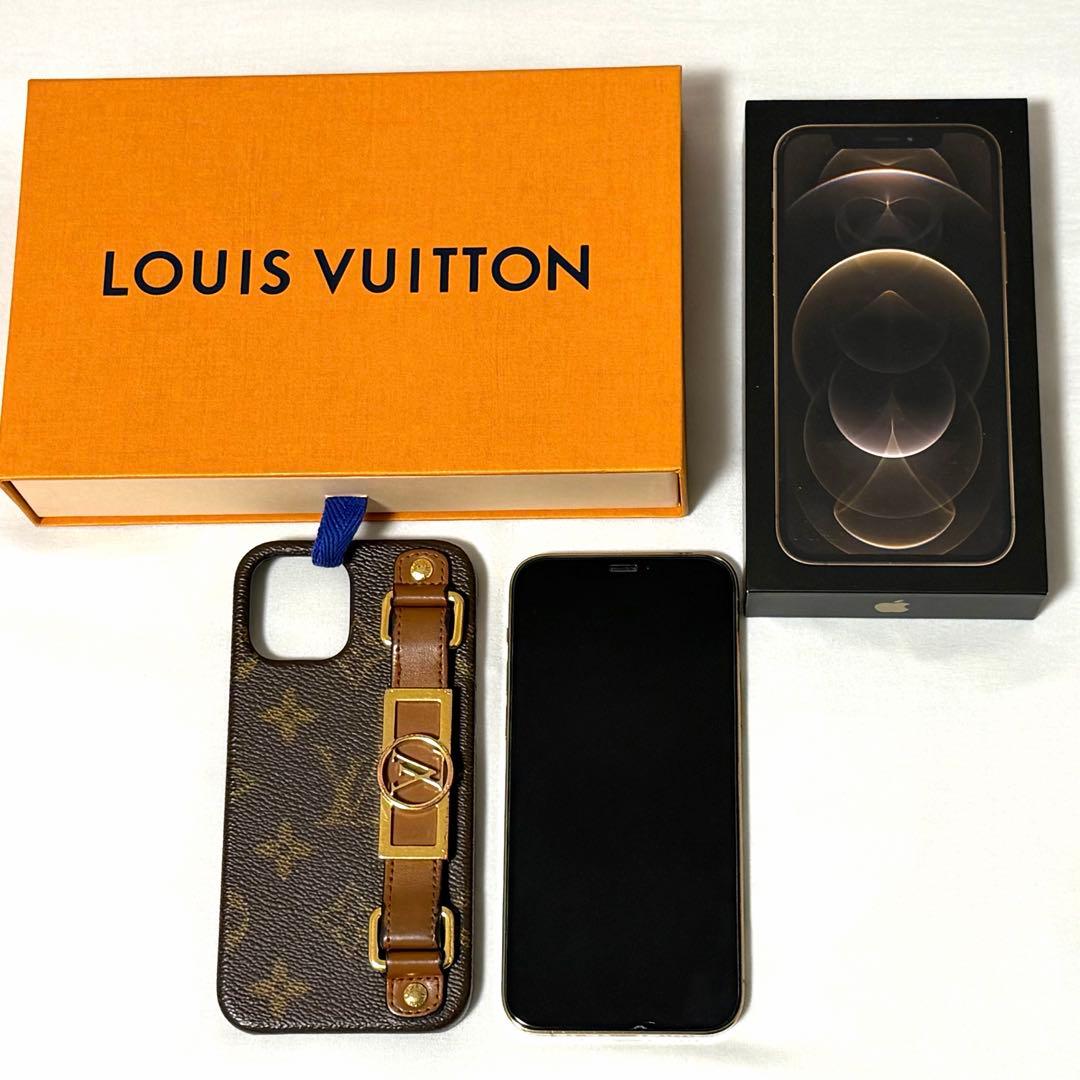 iPhone12pro 本体 ゴールド 256 VUITTON ケース セット iPhone12pro 本体 ゴールド 256 VUITTON ケース セット - メルカリ