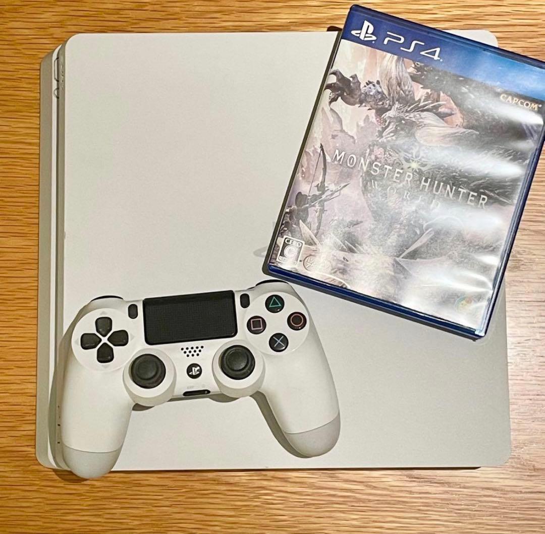 PS4 500GB ホワイト 本体 +モンスターハンター PS4のトップカバーとDUALSHOCK 4に「MHW:ICEBORNE」刻印モデルが登場