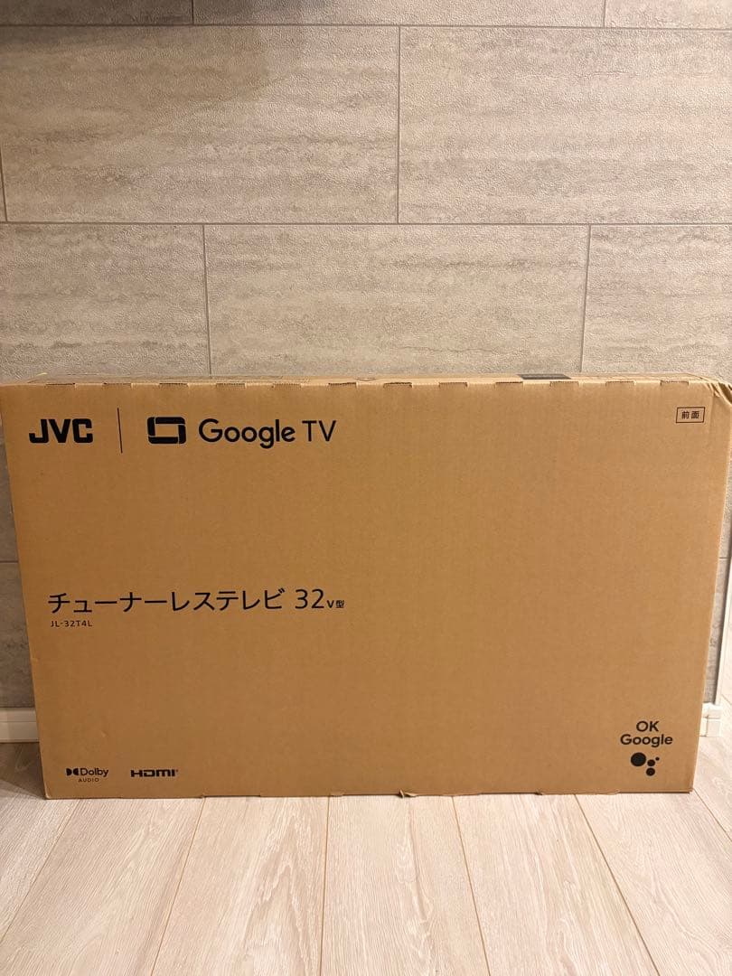 JVC Google TV 32V型 JL-32T4L JVC JL-32T4L 32V型チューナーレステレビ Google TV搭載[ラッピング