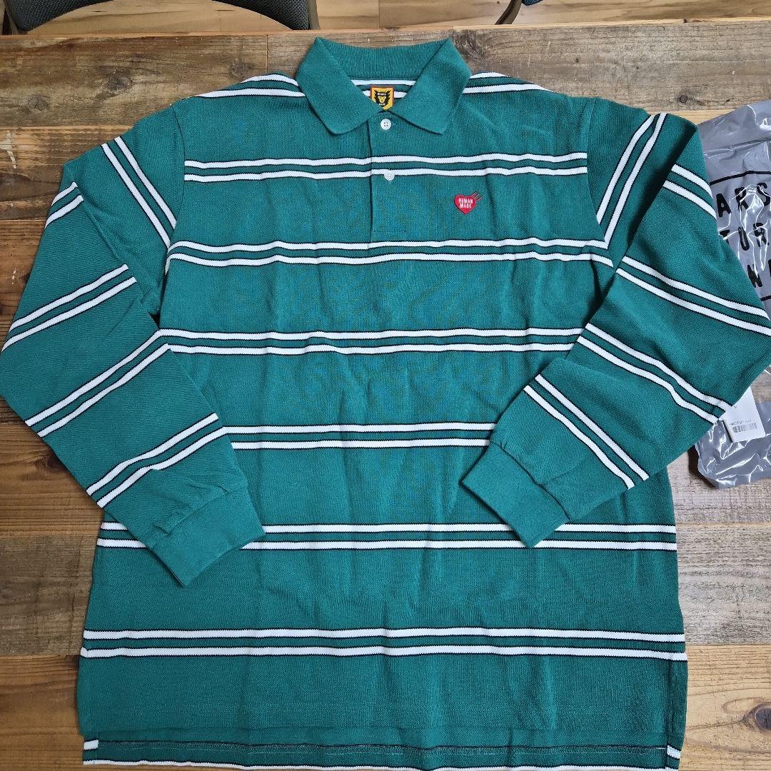【新品】HUMAN MADE ボーダー ポロシャツ M human made（メンズポロシャツ）｜トップス | ファッション のおすすめ